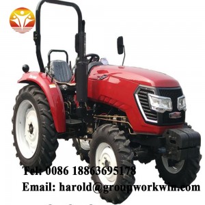 35HP 40HP 4WD Small farm tractor with front end loader and backhoe